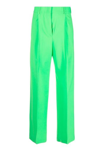 MSGM high-waist tailored trousers - Verde