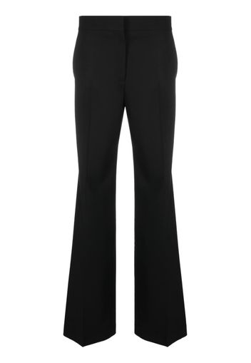 MSGM straight-leg flared trousers - Nero