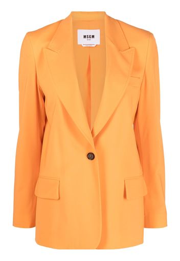 MSGM single-breasted blazer - Arancione