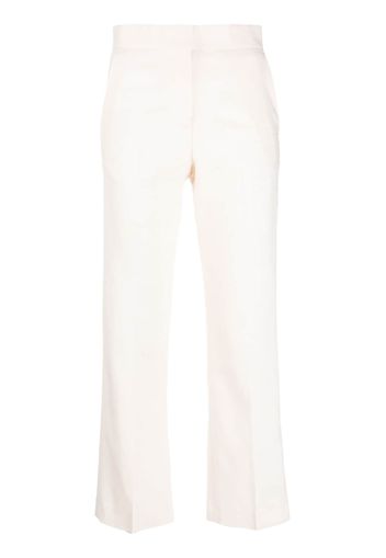 MSGM cropped tailored-cut trousers - Toni neutri