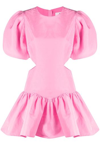 MSGM puff-sleeve cut-out minidress - Rosa