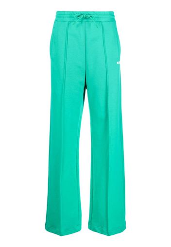 MSGM Pantaloni sportivi con stampa - Verde