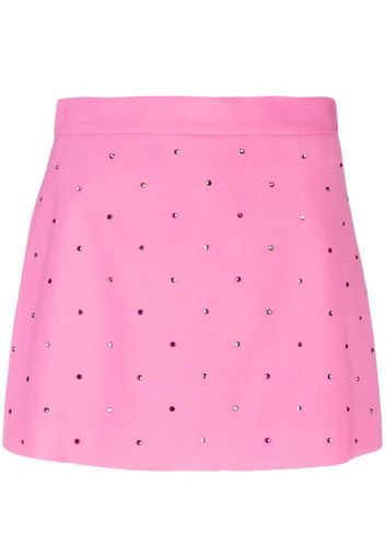 MSGM high-waist studded skirt-shorts - Rosa