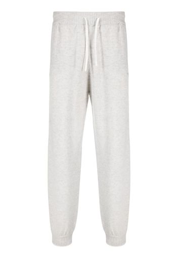 MSGM tapered knit track pants - Grigio