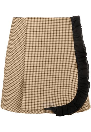 MSGM ruffled-trim wool mini skirt - Toni neutri