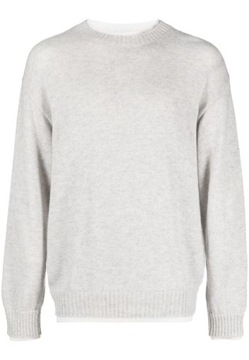 MSGM long-sleeved knitted sweatshirt - Grigio