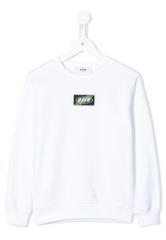 graphic-print branded sweatshirt