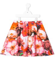floral-print A-line skirt
