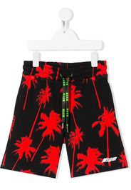 palm tree-print shorts