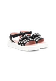 Msgm Kids Sandali con stampa - Nero