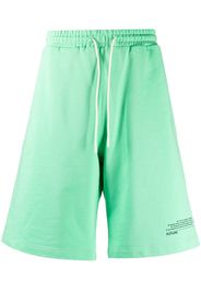 MSGM logo-print shorts - Verde