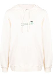 MSGM Fantastic Green Future-print hoodie - Toni neutri