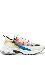 MSGM panelled low-top sneakers - Grigio
