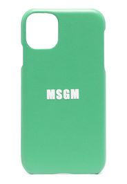 MSGM Cover per iPhone 11 con stampa - Verde