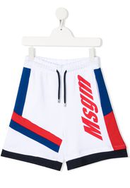 Msgm Kids Shorts con stampa - Bianco