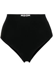 MSGM knitted logo waistband briefs - Nero