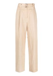 MSGM belted straight-leg trousers - Toni neutri