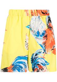 MSGM Shorts con stampa - Giallo