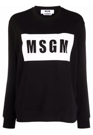 MSGM Maglione con stampa - Nero