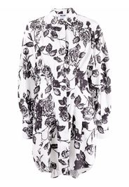MSGM Chemisier a fiori - Bianco