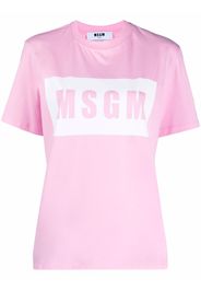 MSGM T-shirt con stampa - Rosa