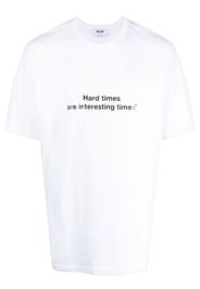 MSGM T-shirt con stampa - Bianco