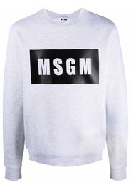 MSGM Felpa con stampa - Grigio