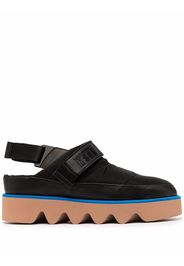MSGM padded platform mules - Nero