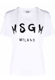MSGM logo-print T-shirt - Bianco