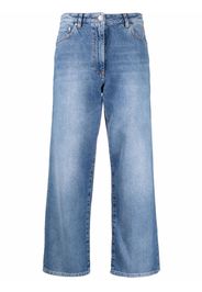 MSGM Jeans a gamba ampia crop - Blu