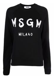 MSGM logo-print sweatshirt - Nero