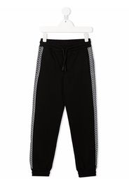 MSGM Kids logo tracksuit bottoms - Nero