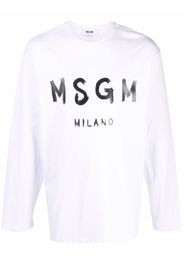 MSGM T-shirt con maniche lunghe - Bianco