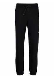 MSGM logo detail jersey sweatpants - Nero