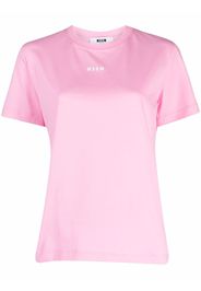 MSGM logo-print short-sleeved T-shirt - Rosa