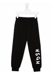 MSGM Kids logo-print track pants - Nero