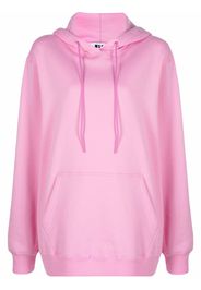 MSGM drawstring cotton hoodie - Rosa