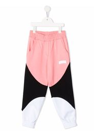 MSGM Kids colour-block track pants - Rosa