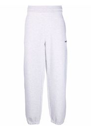 MSGM logo-print track pants - Grigio