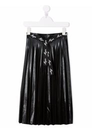 MSGM Kids high-waist pleated skirt - Nero