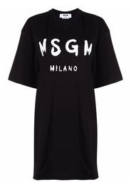 MSGM logo-printed T-shirt dress - Nero