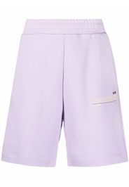 MSGM logo patch track shorts - Rosa