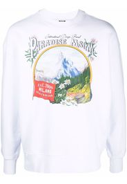 MSGM graphic print sweatshirt - Bianco