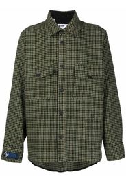 MSGM Camicia a quadri - Verde