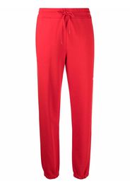 MSGM drawstring logo-print joggers - Rosso