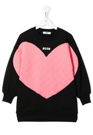 MSGM Kids Abito modello felpa - Nero