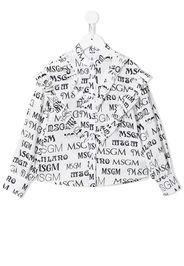 MSGM Kids Camicia con stampa - Bianco