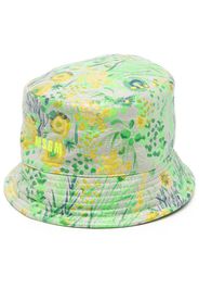 MSGM Cappello bucket a fiori - Verde