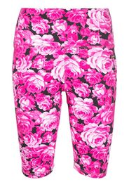MSGM floral-print cycling shorts - Rosa