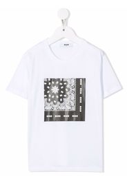 MSGM Kids graphic-print T-shirt - Bianco